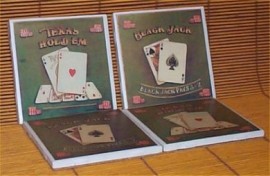 Retro Style Black Jack/ Texas Holdem Drink Coasters