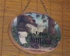 Bear Wall Plaque Sign Outhouse Door Wood Lodge Cabin