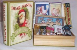 Chocolate Lovers Gift Basket Book Santa Claus Hide a Book Hershey Ghirardelli