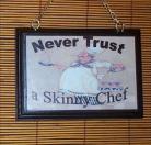 Fat Chef Wall Plaque
